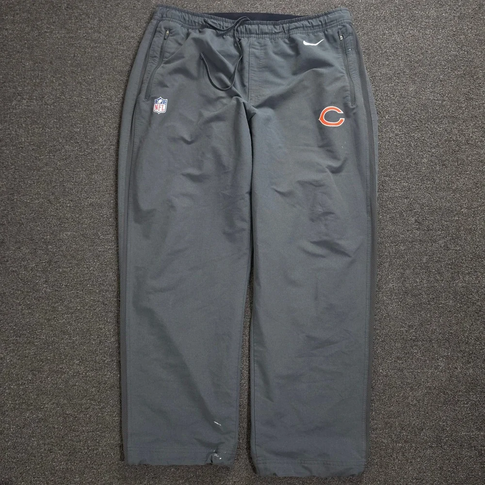Nike Chicago Bears Track Pants Mens XXL Grey NFL Onfield Athletic Sideline